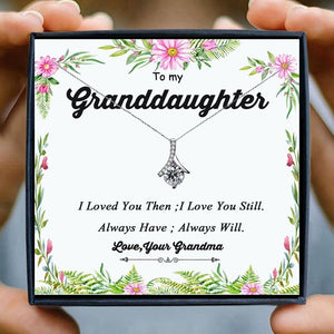 Necklace for Granddaughter Grandma Gifts Necklace Crystal Chain Necklaces for Women Pendant Jewelry Christmas Collares Bijoux | 0 | Tage-Active
