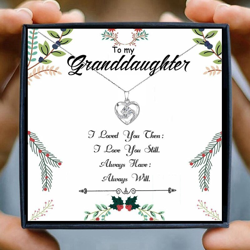 Necklace for Granddaughter Jewelry Gifts Crystal Pendant Necklace Women Necklaces Pendants Nana Birthday Presents Christmas Gift | 0 | Tage-Active