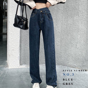 Jeans Woman Trousers Y2k Vintage Blue Black High Waist Jeans Women Denim Pants Baggy Street Casual Jeans for Women | 0 | TageUnlimited