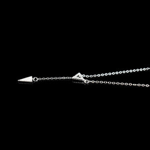 New Fashion 925 Sterling Silver Triangle Zircon Adjustable Collarbone Necklace Rhinestone CZ Pendant Necklace Women Jewelry Gift | 0 | Tage-Active
