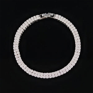 New Fashion Luxury Punk Gold Silver Color Tennis Bracelets Bangle for Women Wedding on Hand Gift Jewelry Wholesale S5877b | 0 | Tage-Active