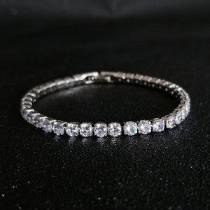 New Fashion Luxury Punk Gold Silver Color Tennis Bracelets Bangle for Women Wedding on Hand Gift Jewelry Wholesale S5877b | 0 | Tage-Active