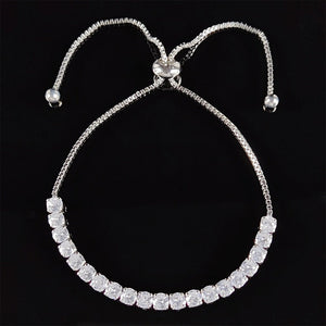 New Fashion Luxury Punk Gold Silver Color Tennis Bracelets Bangle for Women Wedding on Hand Gift Jewelry Wholesale S5877b | 0 | Tage-Active