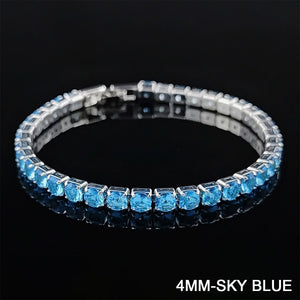 New Fashion Luxury Punk Gold Silver Color Tennis Bracelets Bangle for Women Wedding on Hand Gift Jewelry Wholesale S5877b | 0 | Tage-Active