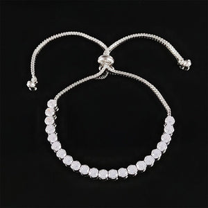 New Fashion Luxury Punk Gold Silver Color Tennis Bracelets Bangle for Women Wedding on Hand Gift Jewelry Wholesale S5877b | 0 | Tage-Active