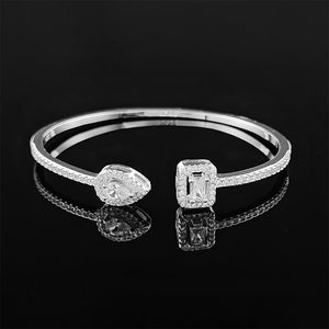 New Fashion Luxury Punk Gold Silver Color Tennis Bracelets Bangle for Women Wedding on Hand Gift Jewelry Wholesale S5877b | 0 | Tage-Active