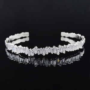 New Fashion Luxury Punk Gold Silver Color Tennis Bracelets Bangle for Women Wedding on Hand Gift Jewelry Wholesale S5877b | 0 | Tage-Active