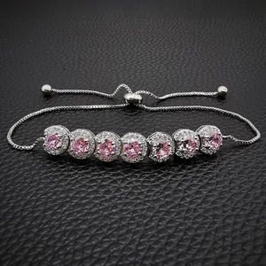 New Fashion Luxury Punk Gold Silver Color Tennis Bracelets Bangle for Women Wedding on Hand Gift Jewelry Wholesale S5877b | 0 | Tage-Active