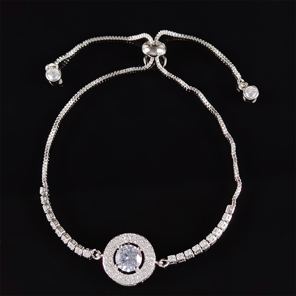 New Fashion Luxury Punk Gold Silver Color Tennis Bracelets Bangle for Women Wedding on Hand Gift Jewelry Wholesale S5877b | 0 | Tage-Active