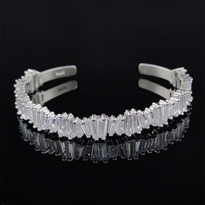 New Fashion Luxury Punk Gold Silver Color Tennis Bracelets Bangle for Women Wedding on Hand Gift Jewelry Wholesale S5877b | 0 | Tage-Active