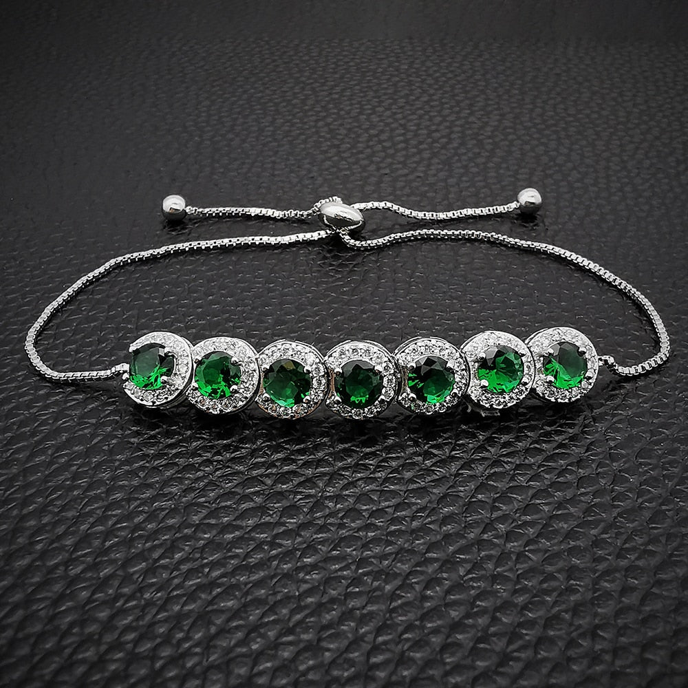 New Fashion Luxury Punk Gold Silver Color Tennis Bracelets Bangle for Women Wedding on Hand Gift Jewelry Wholesale S5877b | 0 | Tage-Active