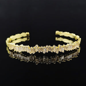 New Fashion Luxury Punk Gold Silver Color Tennis Bracelets Bangle for Women Wedding on Hand Gift Jewelry Wholesale S5877b | 0 | Tage-Active