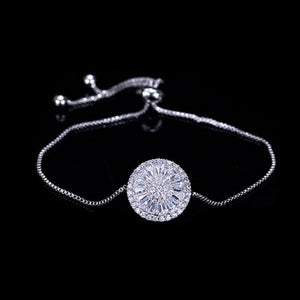 New Fashion Luxury Punk Gold Silver Color Tennis Bracelets Bangle for Women Wedding on Hand Gift Jewelry Wholesale S5877b | 0 | Tage-Active
