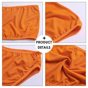 New High Waist Strapless Sexy Bikini Women Swimwear Women Swimsuit Padded Bathing Suit Monokin Pure Color Micro Bikini | TageUnlimited