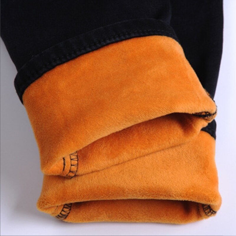 Plus Size Womens Jeans High Waist Skinny Pants Fleece Lined Elastic Waist Jegging Casual For Women Warm Jeans40-100KG | 0 | TageUnlimited