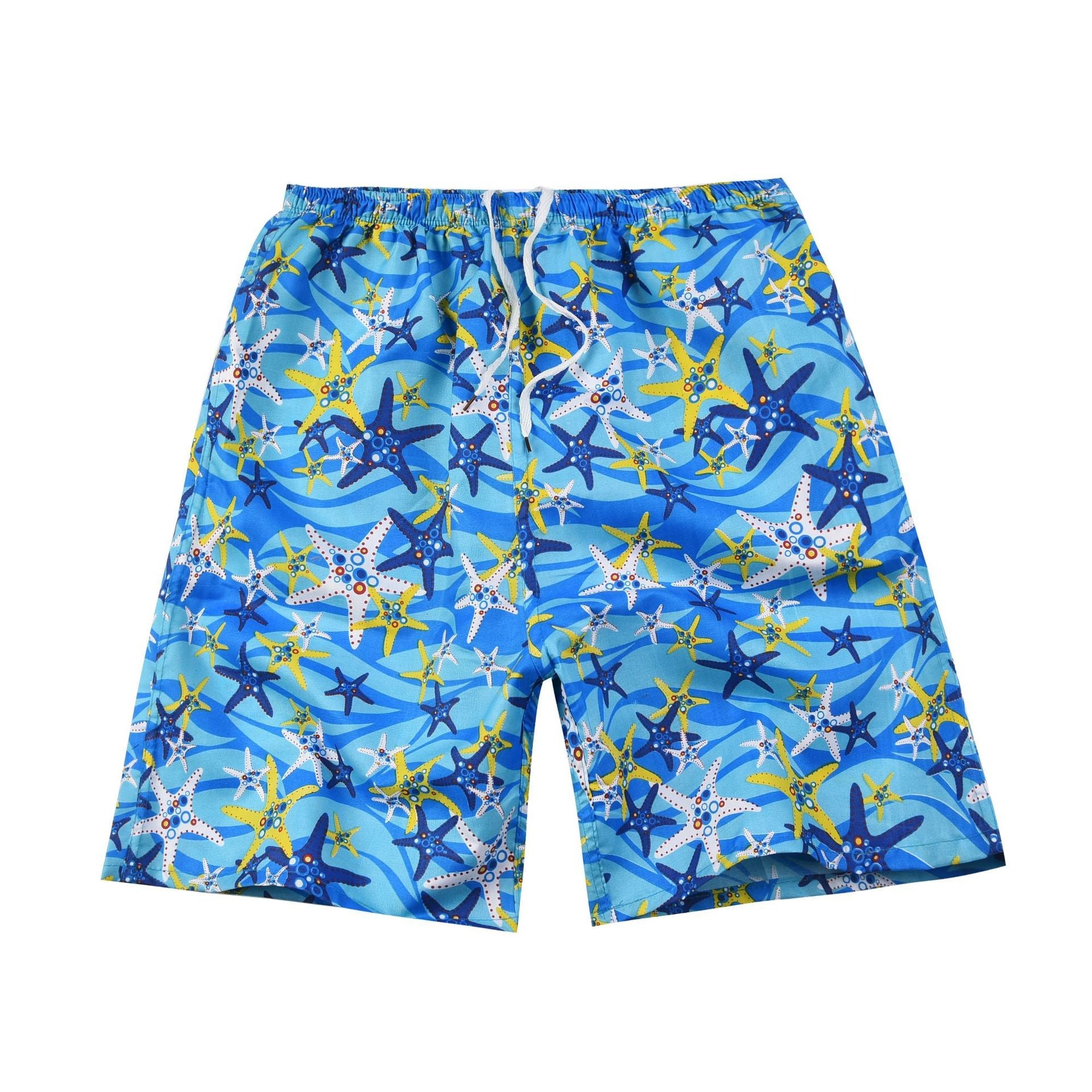 Summer Casual Shorts Men Printed Beach Shorts Quick Dry Board Shorts Pants Swimwear Beach Swimming Trunks | TageUnlimited