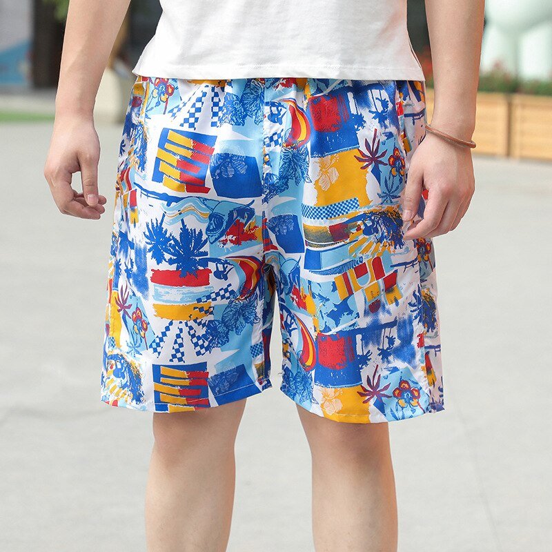 Summer Casual Shorts Men Printed Beach Shorts Quick Dry Board Shorts Pants Swimwear Beach Swimming Trunks | TageUnlimited