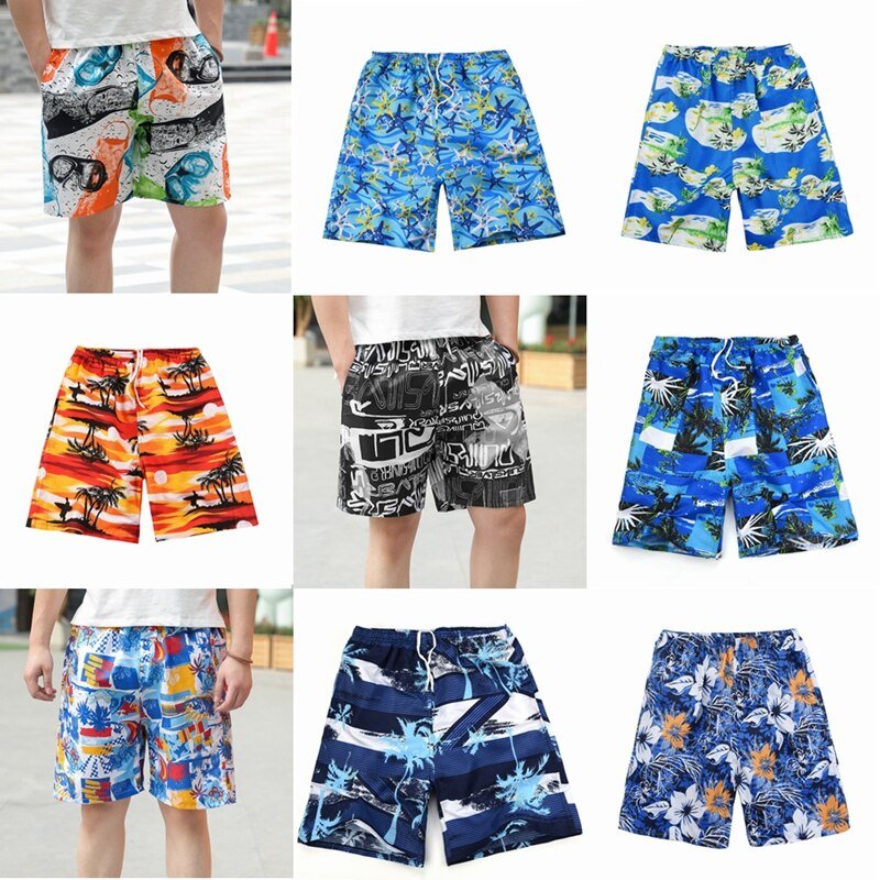 Summer Casual Shorts Men Printed Beach Shorts Quick Dry Board Shorts Pants Swimwear Beach Swimming Trunks | TageUnlimited