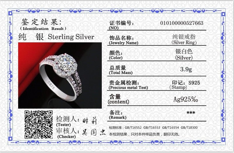 Original Certified Tibetan Silver Rings For Women Natural 2.0ct Cubic Zirconia Wedding Engagement Band Gift Jewelry Accessories | 0 | Tage-Active