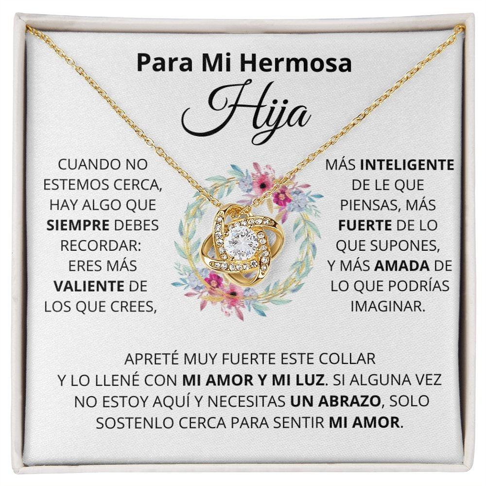 Para Mi Hermosa Hiya | Mi Amor (Love Knot Necklace) | Jewelry | TageUnlimited