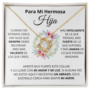 Para Mi Hermosa Hiya | Mi Amor (Love Knot Necklace) | Jewelry | TageUnlimited