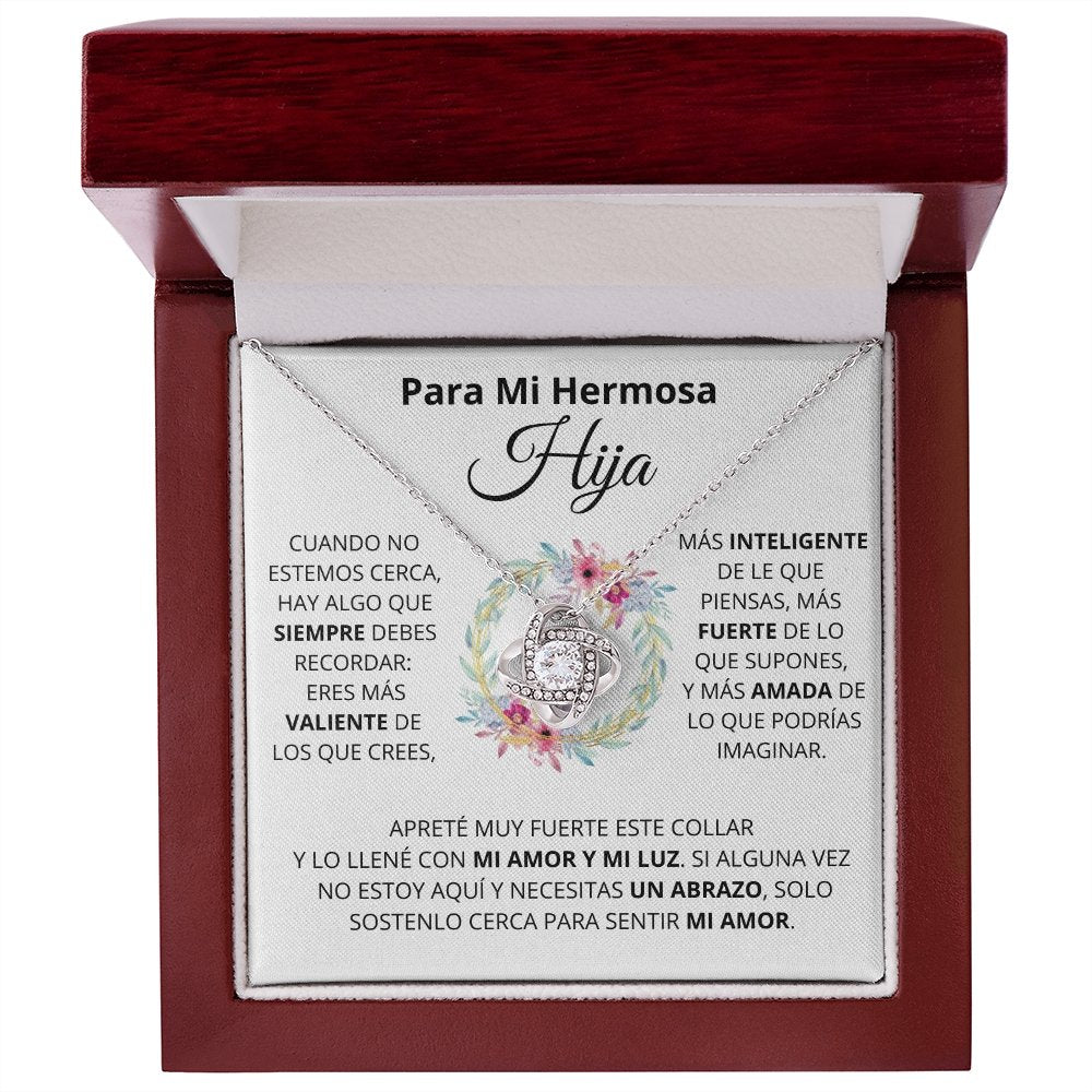 Para Mi Hermosa Hiya | Mi Amor (Love Knot Necklace) | Jewelry | TageUnlimited
