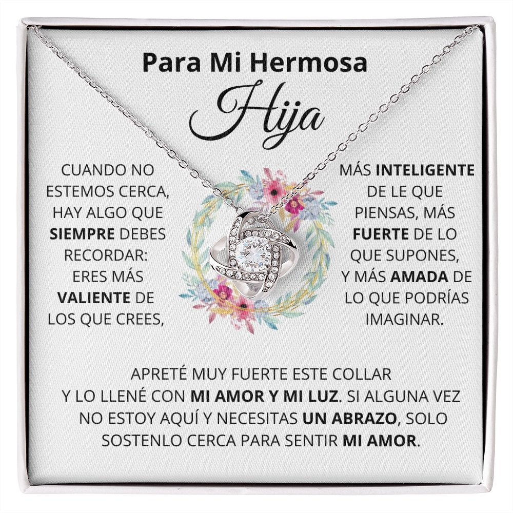 Para Mi Hermosa Hiya | Mi Amor (Love Knot Necklace) | Jewelry | TageUnlimited