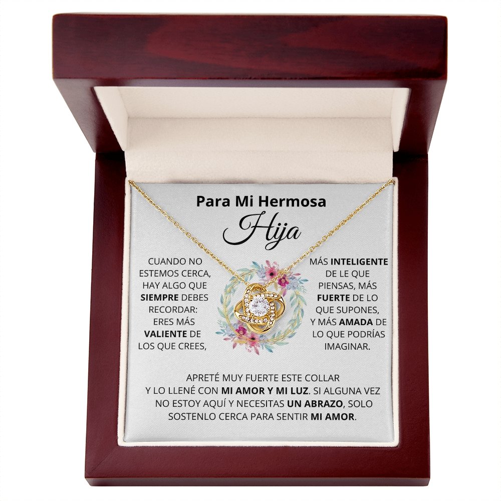 Para Mi Hermosa Hiya | Mi Amor (Love Knot Necklace) | Jewelry | TageUnlimited