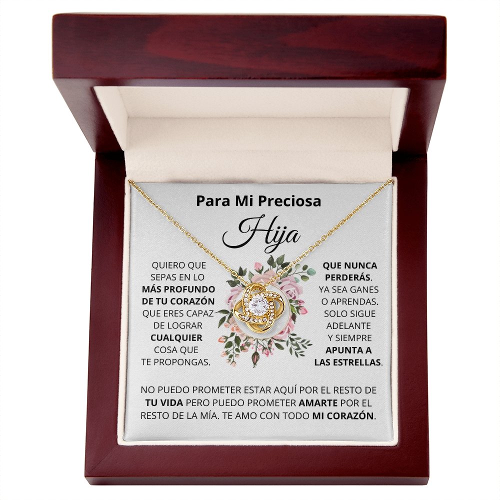 Para Mi Preciosa Hiya | Apunta A Las Estrellas (Love Knot Necklace) | Jewelry | TageUnlimited