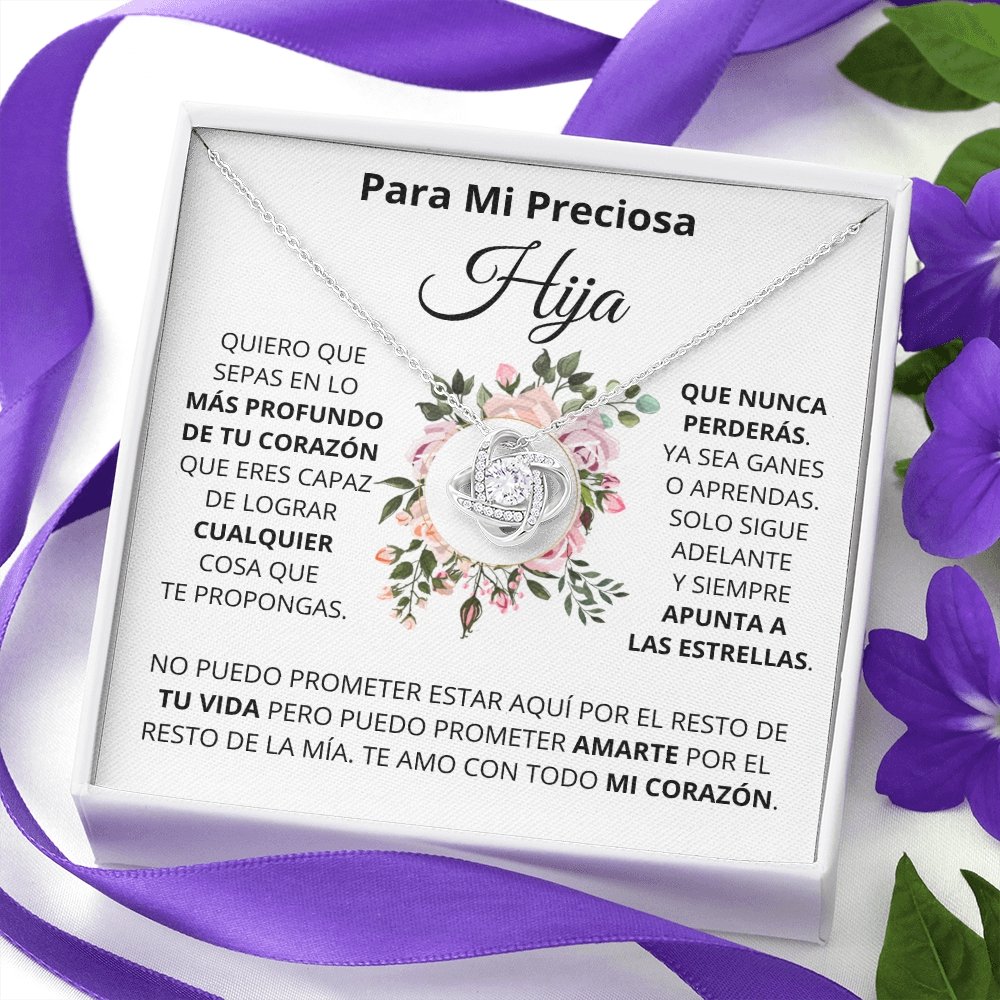 Para Mi Preciosa Hiya | Apunta A Las Estrellas (Love Knot Necklace) | Jewelry | TageUnlimited