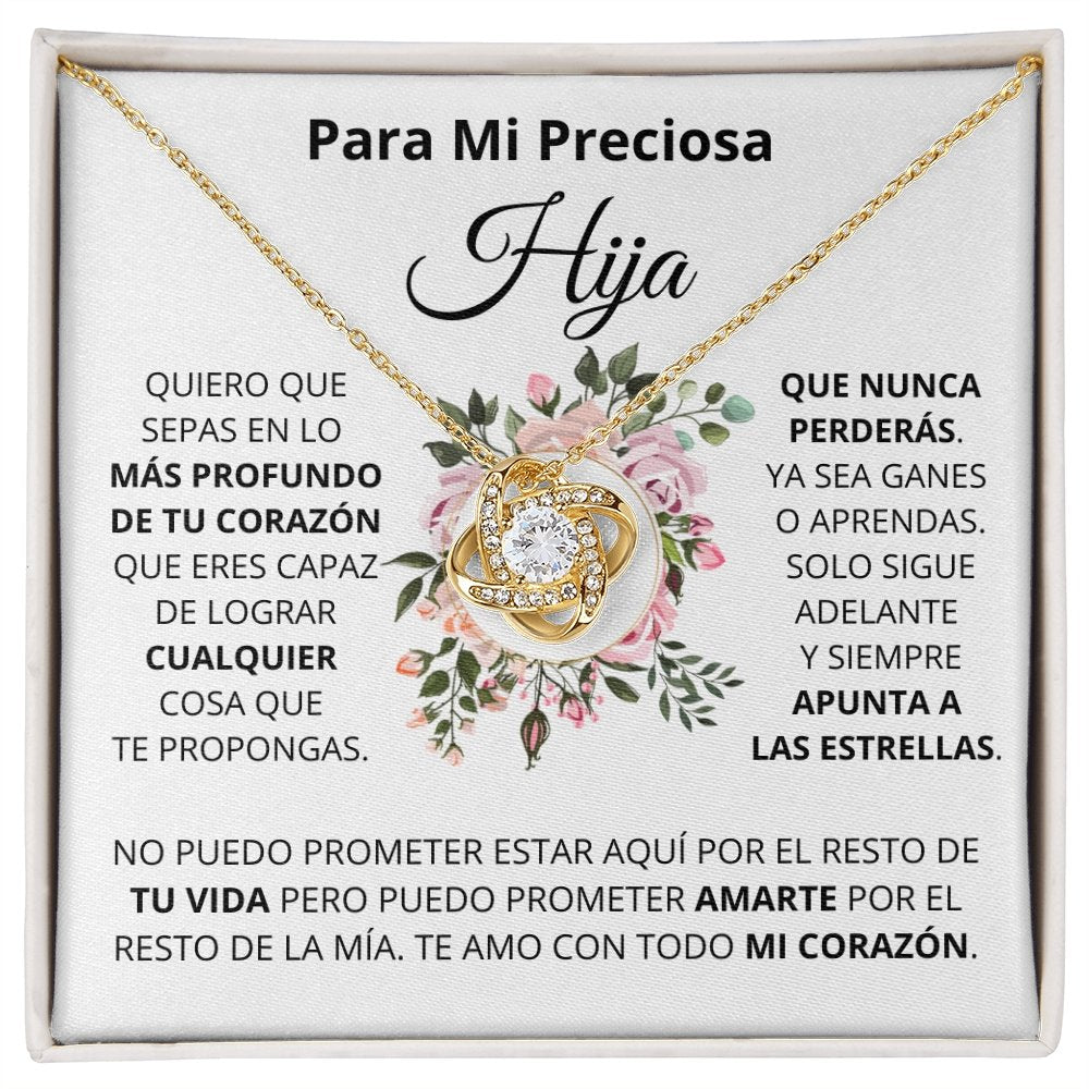 Para Mi Preciosa Hiya | Apunta A Las Estrellas (Love Knot Necklace) | Jewelry | TageUnlimited
