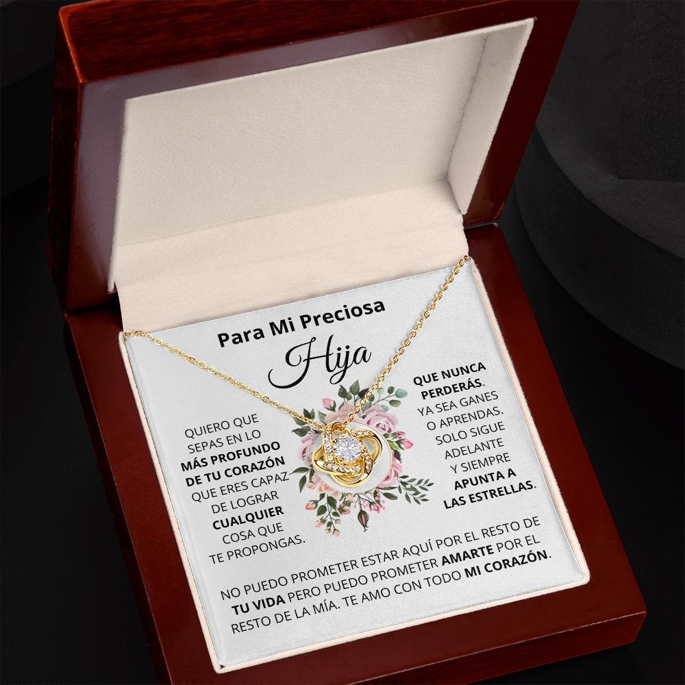 Para Mi Preciosa Hiya | Apunta A Las Estrellas (Love Knot Necklace) | Jewelry | TageUnlimited
