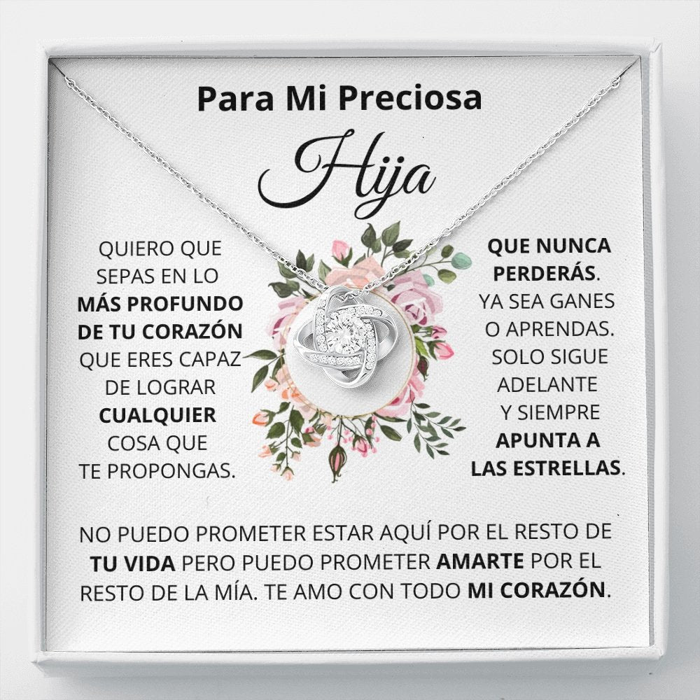 Para Mi Preciosa Hiya | Apunta A Las Estrellas (Love Knot Necklace) | Jewelry | TageUnlimited