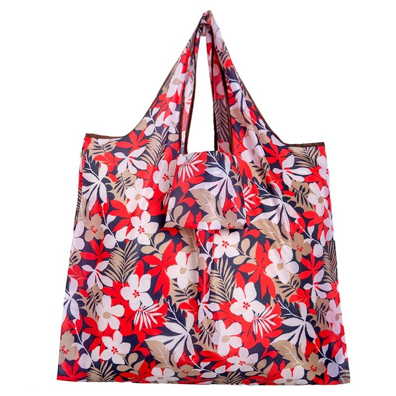 Personal Style Large Tote ECO Reusable Polyester Portable Shoulder Women&#39;s Handbags Folding Pouch Shopping Bag Storage | 0 | TageUnlimited