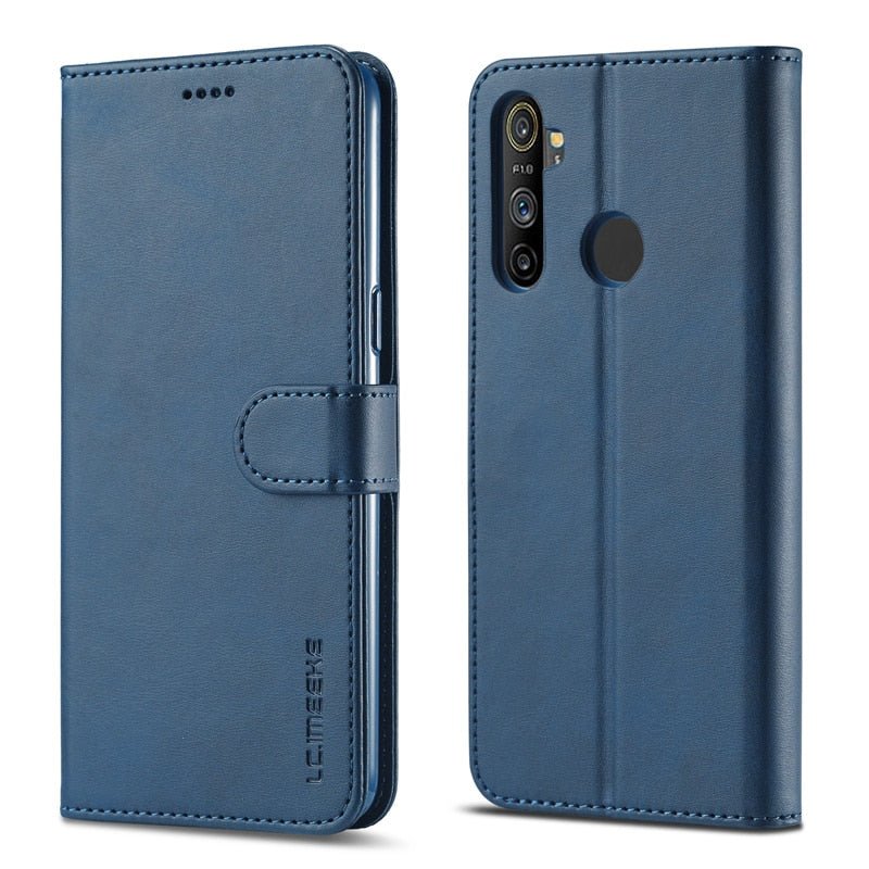 Phone Case For Realme C3 Case Leather Vintage Phone Cases On Realme C3i Case Flip Wallet Cover For Realme 5 5S 5i 6i Cover | 0 | TageUnlimited