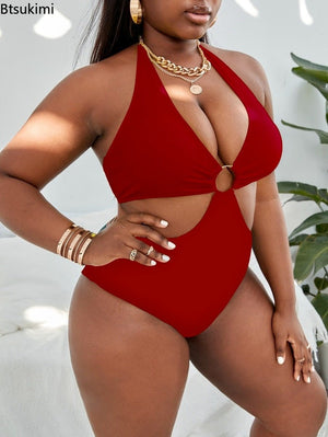 Swimsuits for Fat Ladies Printted Sexy One Piece Swimsuit Women Holiday Beachwear Bathing Suit Women Bikinis | TageUnlimited