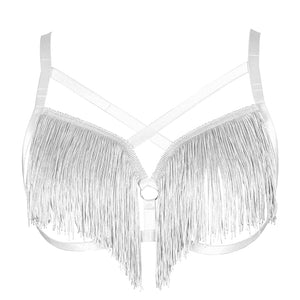Plus Size Bra Bondage Top Harness Cupless Strappy Body Chain Rings Custom Party Night Shows | Tage-Active