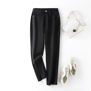 Plus Size Women Jeans  Spring 5XL 6XL Female Pants High Waisted 100 Kilograms Women Loose Full Length Denim Jean for Mom | 0 | TageUnlimited