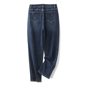 Plus Size Women Jeans  Spring 5XL 6XL Female Pants High Waisted 100 Kilograms Women Loose Full Length Denim Jean for Mom | 0 | TageUnlimited