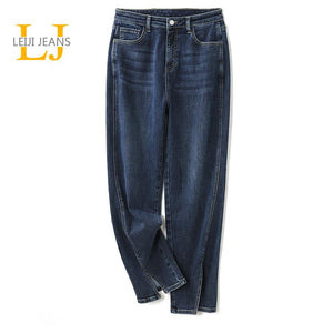 Plus Size Women Jeans  Spring 5XL 6XL Female Pants High Waisted 100 Kilograms Women Loose Full Length Denim Jean for Mom | 0 | TageUnlimited