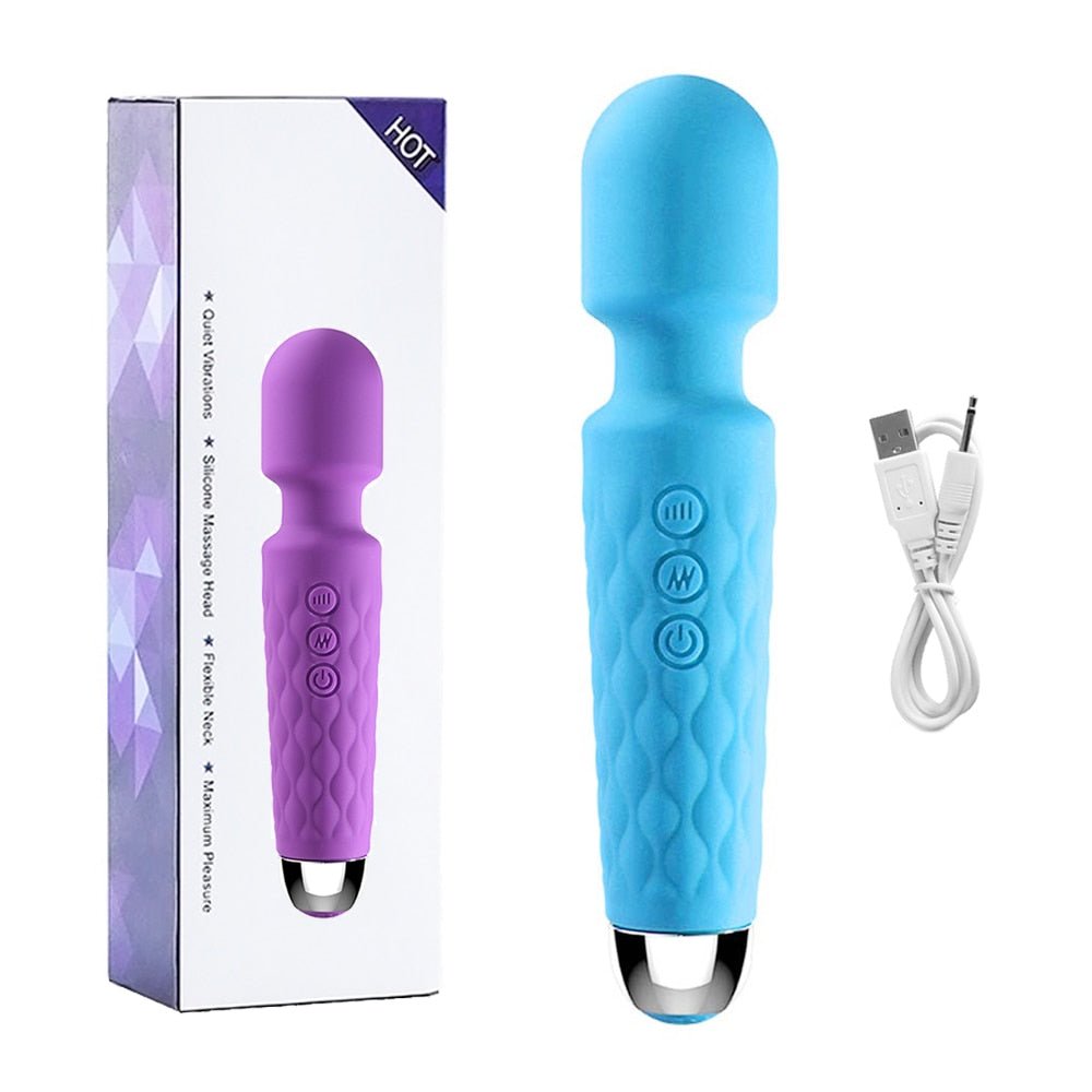 Powerful Handheld Clit Clitoris Stimulation Adult Personal Silicone Sex Toy Magic Av Wand Massager Vibrator for Women Female | TageUnlimited