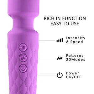 Powerful Handheld Clit Clitoris Stimulation Adult Personal Silicone Sex Toy Magic Av Wand Massager Vibrator for Women Female | TageUnlimited