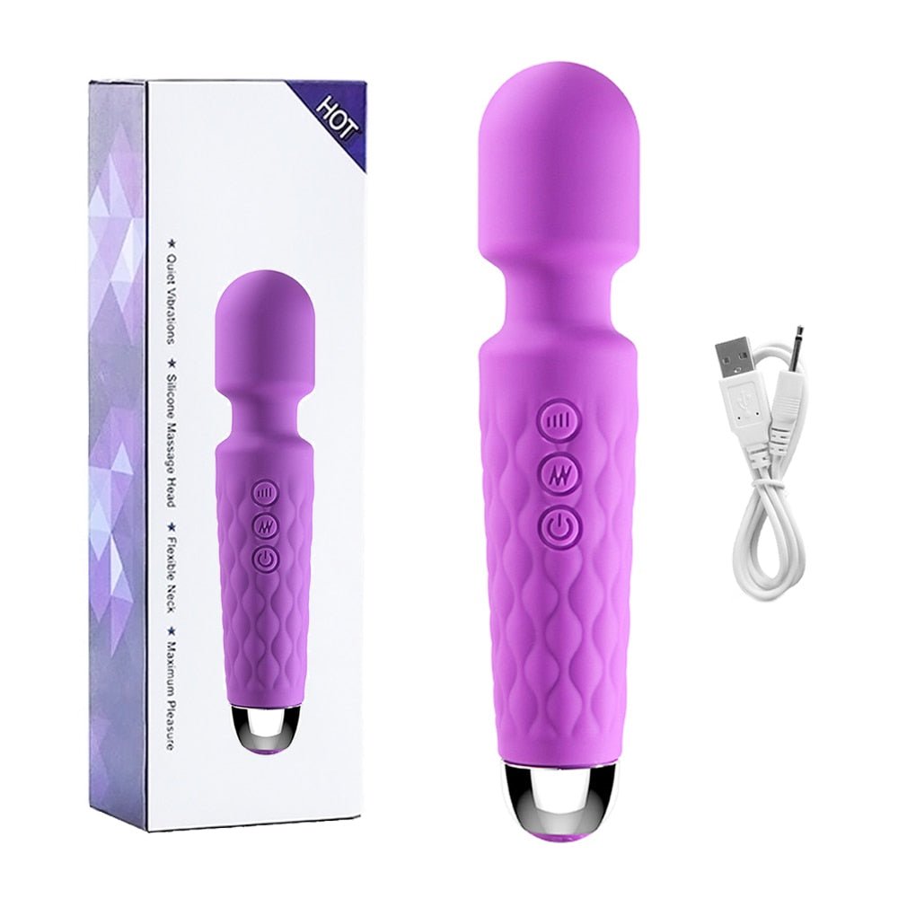 Powerful Handheld Clit Clitoris Stimulation Adult Personal Silicone Sex Toy Magic Av Wand Massager Vibrator for Women Female | TageUnlimited