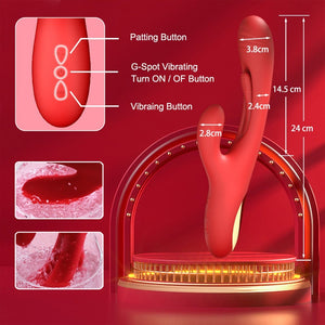 Rabbit Patting Vibrator for Clitoris Women Stimulator Massager Powerful G Spot Vibrating Sex Toy Female Masturbator Adult Goods | TageUnlimited