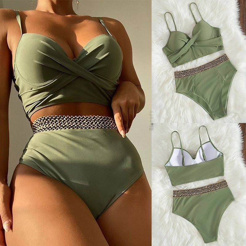 Riseado Sexy Push Up Swimsuit One Piece Swimwear Women  Black Bathing Suit Stitch Detail One-pieces Swimming Suit for Women | TageUnlimited