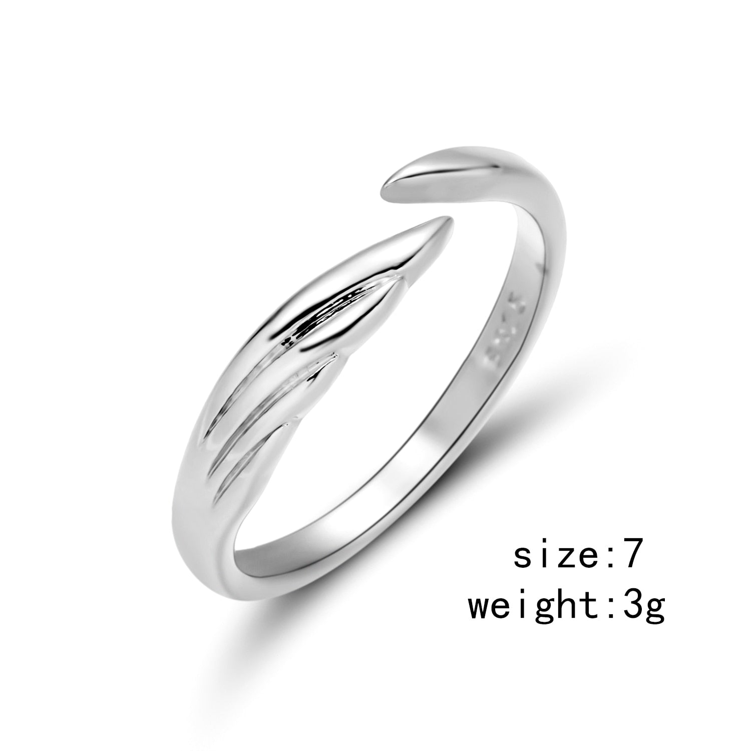 Romantic Angel and Demon Wings Couple Rings For Women Goth Fashion Moonstone Adjustable Opening Finger Men&#39;s Ring Party Jewelry | 0 | Tage-Active