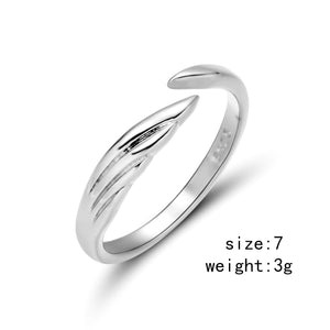 Romantic Angel and Demon Wings Couple Rings For Women Goth Fashion Moonstone Adjustable Opening Finger Men&#39;s Ring Party Jewelry | 0 | Tage-Active
