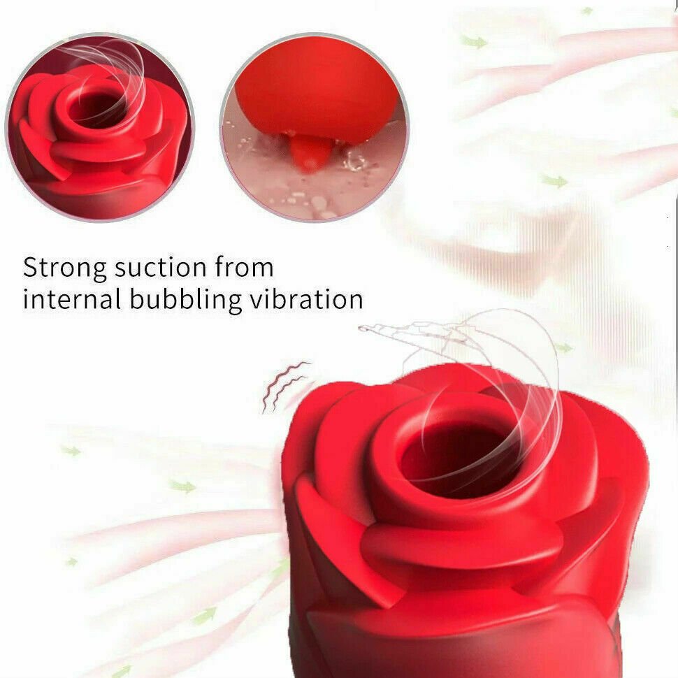 Rose Sucking Vibrator 10 Speed Vibrating Clit Sucker Nipple Blowjob Clitoris Stimulation Female Masturbation Sex Toys for Women | TageUnlimited