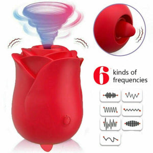 Rose Sucking Vibrator 10 Speed Vibrating Clit Sucker Nipple Blowjob Clitoris Stimulation Female Masturbation Sex Toys for Women | TageUnlimited