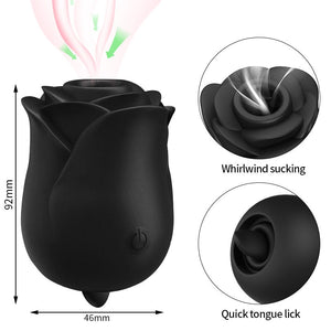 Rose Sucking Vibrator 10 Speed Vibrating Clit Sucker Nipple Blowjob Clitoris Stimulation Female Masturbation Sex Toys for Women | TageUnlimited
